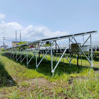 Système de support de montage au sol en alliage d'aluminium antirouille pour applications d'énergie renouvelable fiables