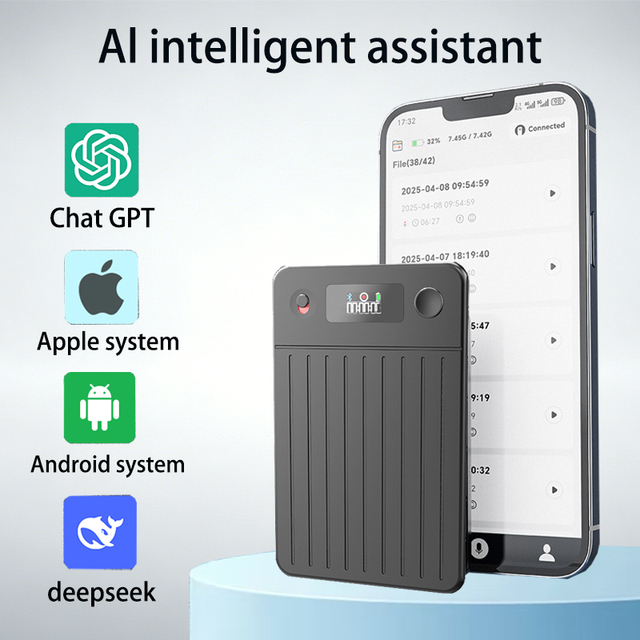 Cross-Border AI Smart Voice HD Noise Reduction Real-Time Voice-to-Text Real-Time Translation Meeting Digital Voice Recorders