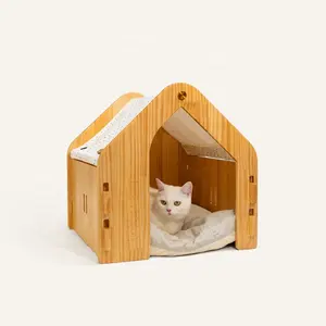 Hot selling puppy bed small dog bed cat house wooden high quality wholesale Customized