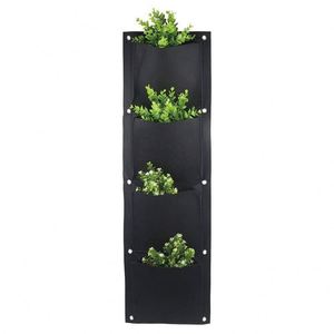 Jardinières verticales en feutre pour horticulture, sacs de culture pour plantes murales verticales avec poches - Product Image 2
