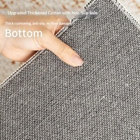 Tapis vintage à poils longs en coton avec envers en tissu éponge, résistant aux taches et à la saleté, pour salon, chambre et décoration de canapé