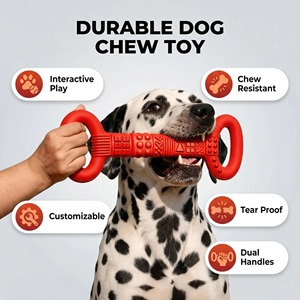 Juguete de Goma Natural Ecológico con Diseño Convexo Personalizado, Juguete Resistente para Masticar para Perros con Mordida Agresiva, Limpieza Dental - Product Image 5