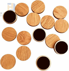12 pièces aimant de réfrigérateur en bois blanc rond aimants de réfrigérateur décoratifs en bois pour tableau blanc réfrigérateur cuisine bureau école <span class=keywords><strong>casier</strong></span> - Product Image 2