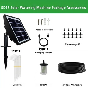 Sistema de Riego Inteligente de Plástico con Energía Solar, Llave de Riego Temporizada, Aspersor para Flores, Herramienta de Riego Premium - Product Image 5