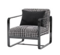 Chaises de loisirs Swallow Gird Canapé tufté de dossier de chaise simple de style simple moderne en tissu épais