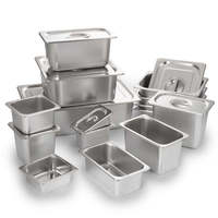 Conteneur Gastronorm Rectangulaire Commercial en Acier Inoxydable S/S201 304, Design Perforé, Style EU/US pour Hôtels et Restaurants