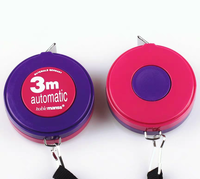 Mètre ruban rétractable automatique de 3 m, règle de couture en pouces, accessoire pour machine à coudre