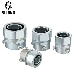 waterproof metal 3/4 hose connector 1" flexible connector pipe cable gland for flexible conduit