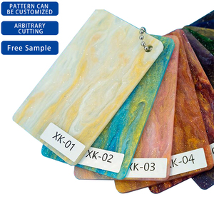 Nhà máy chuyên nghiệp tùy chỉnh độ dày và màu sắc cắt laser long lanh PVC trang trí nội thất tấm Acrylic - Product Image 1