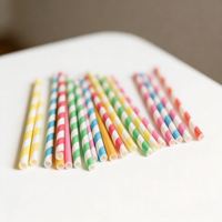 Pailles en papier kraft biodégradables jetables, très demandées, de qualité alimentaire, en pure pâte de bois, pour jus, café, lait