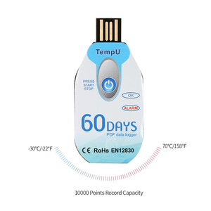 IP67 Waterproof USB <b>Temperature</b> <b>Data</b> <b>Logger</b> Single-use for Pharmaceuticals Medical Cabinets Sea Food Cabinets - Product Image 5