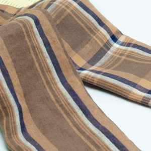 Tissu en lin <span class=keywords><strong>français</strong></span> naturel de haute qualité 100% lin, doux pour la peau, 121 g/m², 135 cm, rayé et à carreaux teints en fil, pour chemises et vêtements - Product Image 2