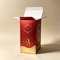 Scatola di Carta Cosmetica Personalizzata con Fondo Autobloccante, Cartone Pieghevole con Logo in Lamina d'Oro, Confezione Regalo per Prodotti Skincare all'Ingrosso