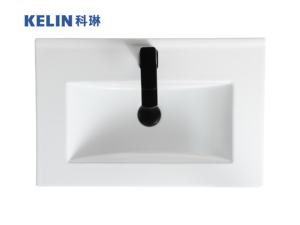 <span class=keywords><strong>Commode</strong></span> en porcelaine bon marché en gros, longueur 60 <span class=keywords><strong>cm</strong></span>, blanc moderne, vasque rectangulaire, meuble de salle de bain, lavabo, meuble WC, lavabo d'hôtel - Product Image 5