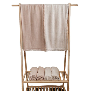 Vente en gros de couverture tricotée au crochet 100% coton doux <span class=keywords><strong>pour</strong></span> bébé en dentelle couverture en tricot <span class=keywords><strong>pour</strong></span> bébé de couleur personnalisée <span class=keywords><strong>pour</strong></span> la broderie - Product Image 3