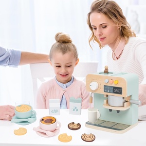 Juego de Cocina de Madera para Niños con Cafetera y Máquina de Espresso para Niños y Niñas de 3 a 5 Años Hecho a Mano - Product Image 4