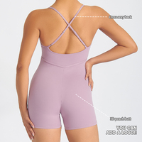 JIEJIN-Combinaison de yoga pour femmes, vêtements de fitness, manches courtes, dos nu, combinaison pour femmes, nouvel arrivage