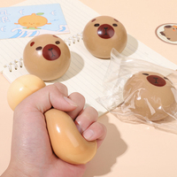 Vente chaude Mignon Capybara Squeeze Toys Fun Fluide Moldable Squishy Jouet Lente Rising En Caoutchouc Mochi Fidget Squeeze Jouets pour Enfants