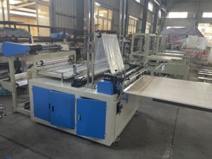 Full Automatic Mini Cutting and Sealing <b>Polythene</b> 50 Kg <b>Plastic</b> T-Shirt Shopping Garbage Bag Making Machine With Conveyor - Product Image 2