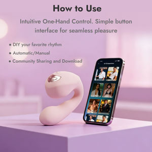 Vibratore Doppio G-Spot Celevue Aura Pro-V451 Controllabile Tramite App Smart AI per Coppie <span class=keywords><strong>e</strong></span> Masturbazione Femminile con Sensazione Realistica - Product Image 1