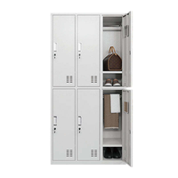 Armoire de rangement métallique robuste en acier de haute qualité, réglable, verrouillable, antirouille, pour le personnel scolaire, vente en gros