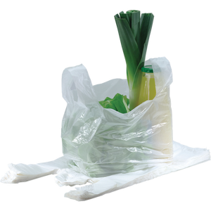 Camiseta de PE biodegradable y bolsas retráctiles, bolsas de compras ecológicas para supermercados - Product Image 1