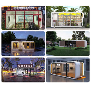 Casa Prefabricada Moderna en Contenedor, Mini Casa Pequeña, Oficina Prefabricada en Paquete Plano para Vivir al Aire Libre, Material de Acero, Construcción en Fábrica - Product Image 2