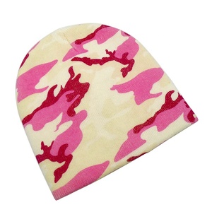 Berretto Sportivo Invernale Personalizzato con Stampa Digitale/Puff, 100% Acrilico, Stile Street, Jacquard Camo Senza Risvolto, Design Y2K - Product Image 3