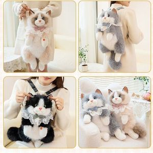 <span class=keywords><strong>Mochila</strong></span> de Peluche para Niños, Diseño de Gato de Peluche Súper Suave, <span class=keywords><strong>Mochila</strong></span> <span class=keywords><strong>Escolar</strong></span> con Música - Product Image 4