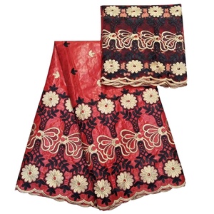 H & D tessuto stile moda africano Bazin ricamo Bazin tessuto pizzo Bazin - Product Image 1