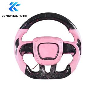 Volant en fibre de carbone pour <span class=keywords><strong>Dodge</strong></span> Charger Challenger Durango Demon <span class=keywords><strong>SRT</strong></span> Journey RT <span class=keywords><strong>Viper</strong></span> Ram TRX SXT Hellcat Scat Pack - Product Image 2