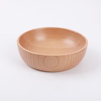 Bol à salade en bois de hêtre, bol à fruits pour la maison, bol en bois japonais, vaisselle vintage en bois, accessoires pour la cuisine