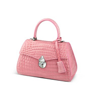Sac à main de luxe de haute qualité en cuir de crocodile véritable brillant, sac fourre-tout pour femme en peau exotique