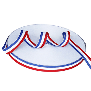 Cinta de <span class=keywords><strong>Grosgrain</strong></span> de Doble Cara con Tejido Twill de 3/8 Pulgadas, 5mm, 8mm, 10mm, 100% Poliéster, Ecológica, Rayas Rojas, Blancas y Verdes, 50 Metros por Rollo - Product Image 6