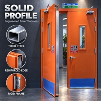 Porte coupe-feu en acier certifiée CE, résistante au feu, pour sortie de secours, conforme aux normes australiennes, pour hôtels