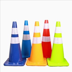 En iyi fiyat geri çekilebilir Pvc plastik karayolu trafik yol uyarı sarı koni - Product Image 3