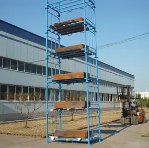 Mobile tragbare Metall Warehouse Stack Faltbare schwere Rad Reifen Rack Lagersystem Stapel Racks zum Verkauf