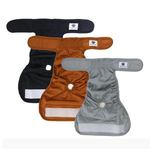 Couche imperméable douce pour animaux de compagnie chiot chien haute absorption femelle chien enveloppes ventre bande chien couches lavables réutilisables - Product Image 1