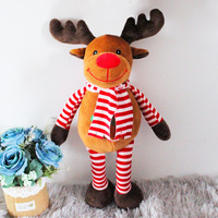Boneka Rusa Paskah Baru Kinqee, Boneka Hewan Lucu dengan Syal Merah, Logo Bordir Custom, Mainan Lembut untuk Anak Perempuan