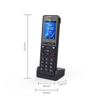 Teléfono GSM Inalámbrico 4G con Doble SIM y WiFi Inteligente, con Pantalla de 2.4 Pulgadas y 3 Líneas SIP para Hoteles, VoIP de Pared
