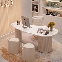 Escritorio de Consulta Médica de Diseño Moderno y Lujoso, Mesa de Diagnóstico Personal a Personal para Salones y Oficinas
