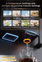 Distributeur d'eau RO de comptoir, distributeur d'eau chaude et froide instantané, purificateur avec machine à glaçons