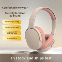 Casque audio pliable Bluetooth supra-auriculaire 5.1 avec basses profondes, batterie 300 mAh longue autonomie, sans fil, pour jeux, ordinateur portable, smartphone, voyage
