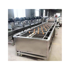 High Quality Commercial Bubble Washer <b>Vegetable</b> Bubble Washer Machine With Roller <b>Brushes</b> for Sale - Product Image 3
