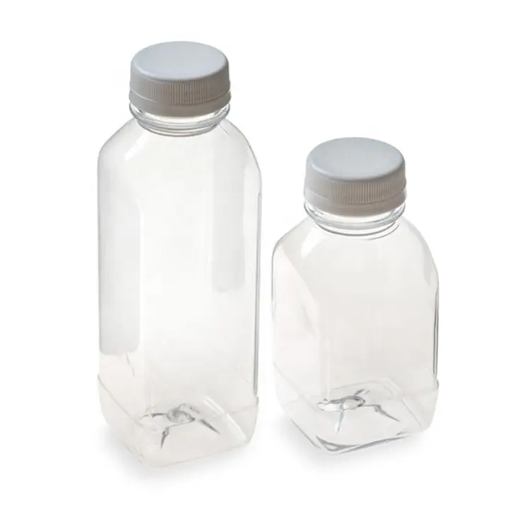 All'ingrosso Bpa Free per uso alimentare 450ml 250ml 8 oz 16 oz succo di plastica per animali domestici bottiglie