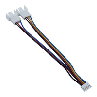 Adaptateur double ventilateur : convertisseur PH2.0 4 broches vers 4 broches standard pour extension de ventilateur de carte graphique et de carte mère
