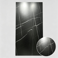 Grande dalle en pierre frittée JBN, noir mat et blanc, 800x2600mm, pour salle à manger, chambre, salon, aménagement paysager, garantie 5 ans, décorative, moderne