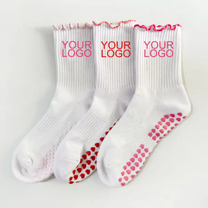 Calcetines de Yoga y Pilates Transpirables Antideslizantes para Mujer, Diseño de Ballet con Absorción de Sudor, Calcetines Deportivos Personalizados para Todas las Temporadas - Product Image 1