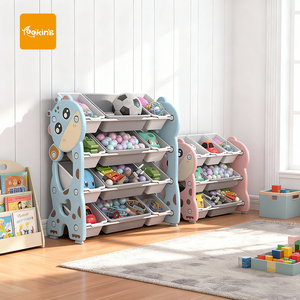 Estante de Almacenamiento para Juguetes de Bebé de Gran Capacidad, Organizador de Juguetes para Bebé de Múltiples Niveles, Armario de Almacenamiento de Juguetes para Bebé - Product Image 1