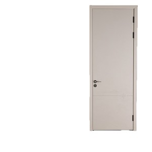 Porte intérieure minimaliste en acier avec isolation acoustique, design à battant manuel, surface finie - Product Image 2